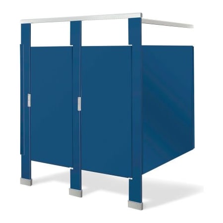 Bradley Bradley Bradmar Solid Plastic 72" Wide Complete 2 In-Corner Compartments, Deep Blue - IC23660-S203 IC23660-S203